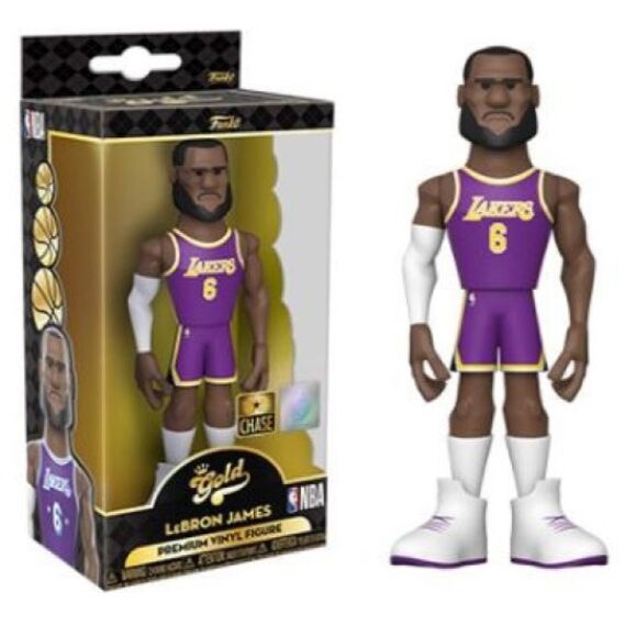LeBron James (Los Angeles Lakers) (City Edition Uniform) Funko Gold 5" NBA CHASE - Picture 1 of 1